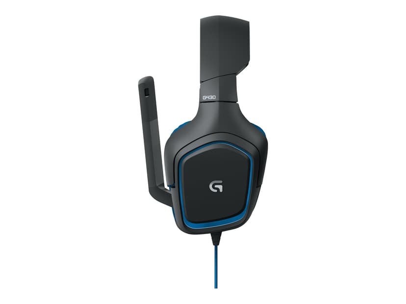 Logitech G430 Surround Sound Gaming Headset Blå, Sort