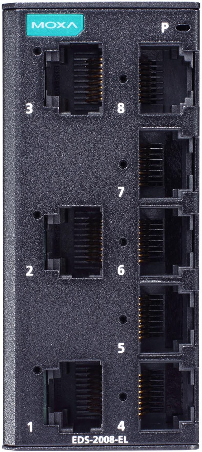 Moxa EDS-2008-EL Industriell Ohanterad 8-port Switch