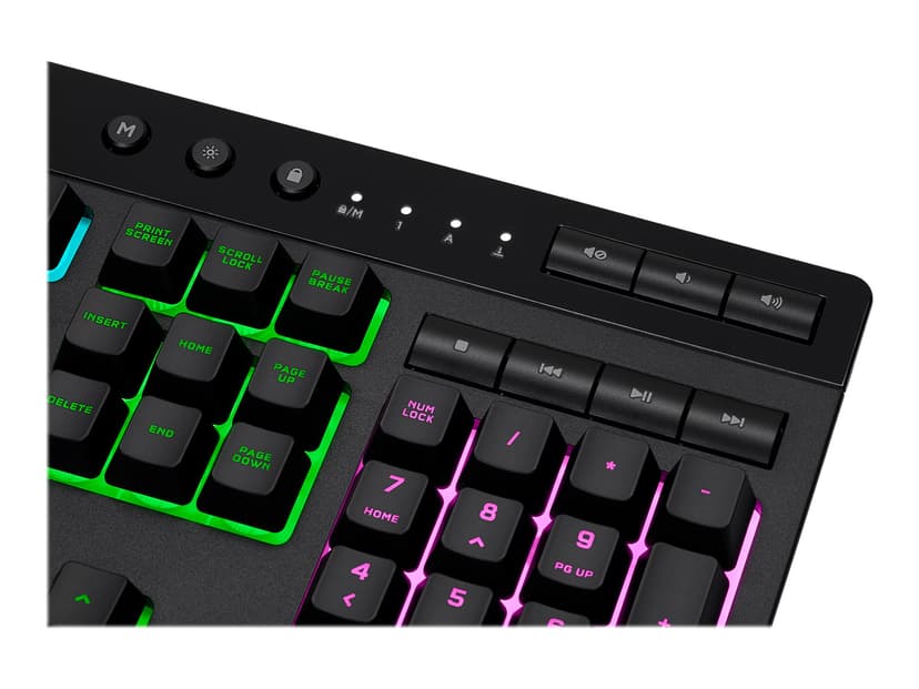 Corsair Gaming K55 RGB PRO Kablet Nordisk Tastatur Svart