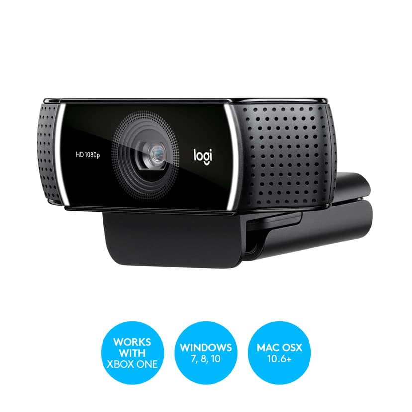 Logitech C922 HD Pro Stream Webcam Zwart