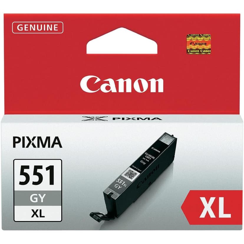 Canon Muste Harmaa CLI-551GY XL