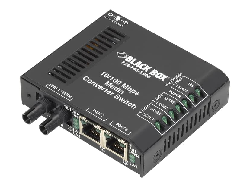 Black Box Media Converter Switch 240VAC