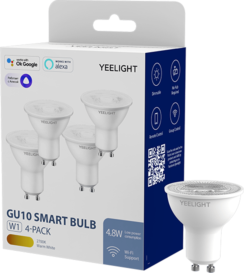 Yeelight Smart LED GU10 W1 Multicolor 4-Pack