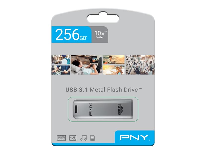 PNY Elite Steel 256GB USB 3.1