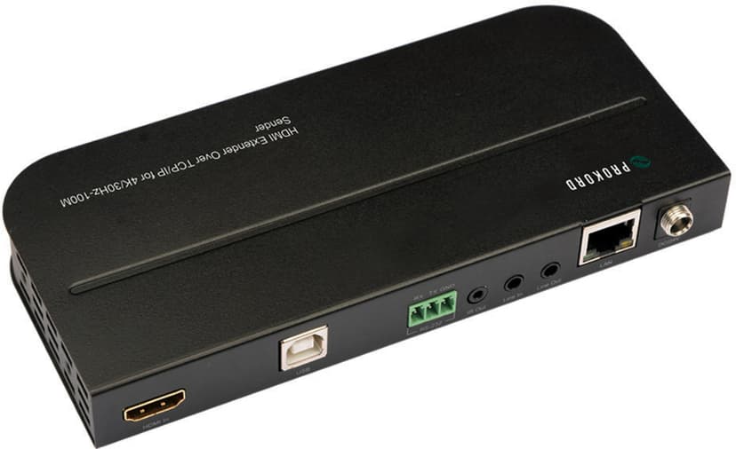 Prokord Ethernet HDMI Extender 100M 4K@30hz Cat5/6 Black