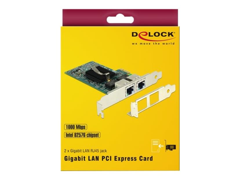 Delock PCI Express Card > 2 x Gigabit LAN
