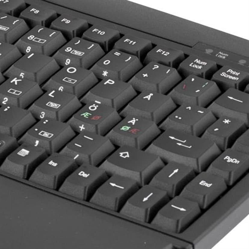 Deltaco TB-5DSU Kabling Nordisk Sort Tastatur