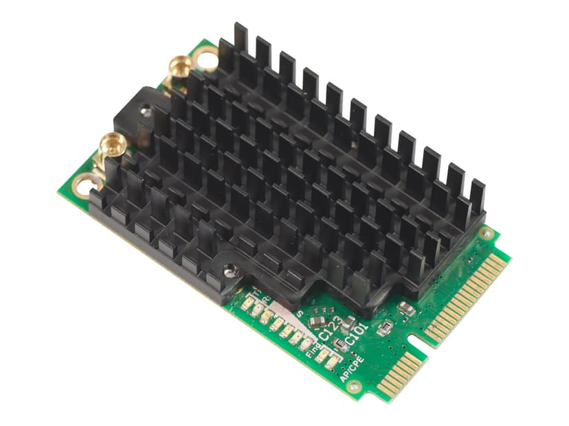 Mikrotik 802.11a/n 5Ghz high power mini PCIe card with 2 MMCX-connectors
