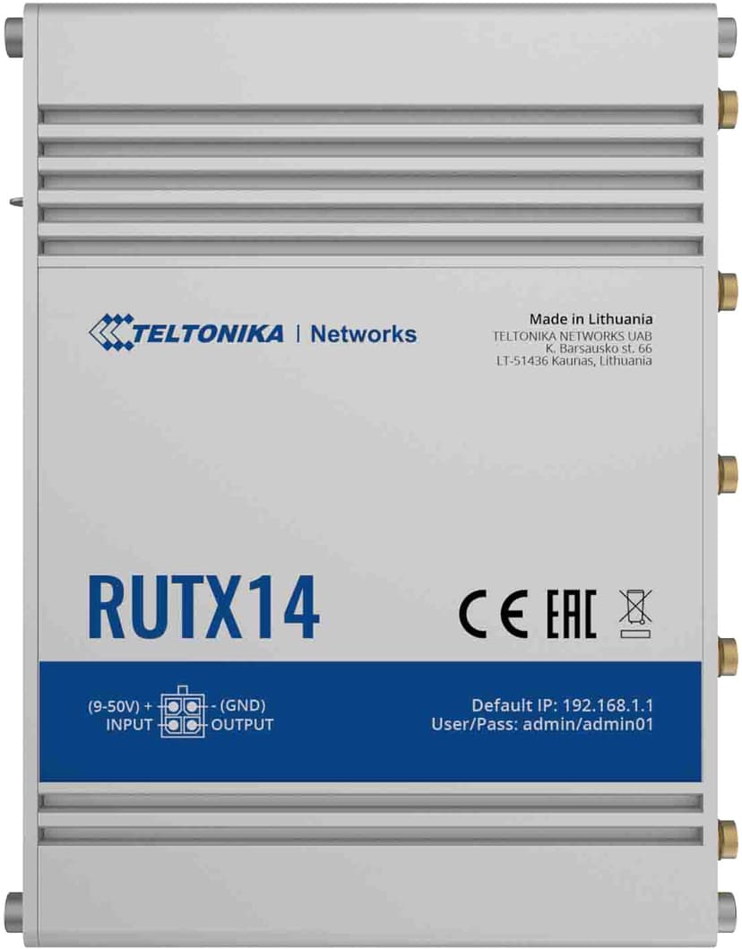 Teltonika RUTX14 4G CAT12 5XGE WIRELESS ROUTER #demo