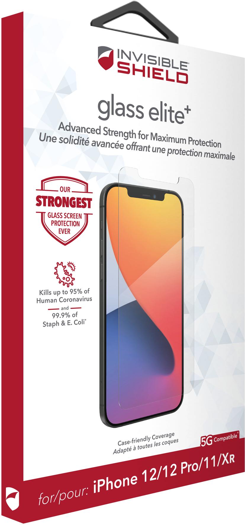 Zagg ZAGG InvisibleShield Glass Elite+ iPhone 11, iPhone 12, iPhone 12 Pro, iPhone Xr
