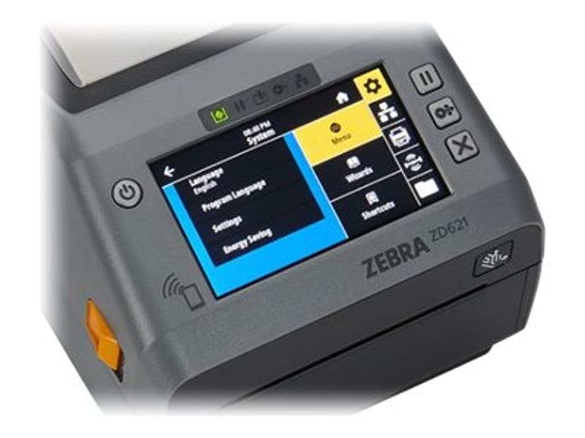 Zebra ZD621D Farveskærm 300 dpi USB/Ethernet/BT5/RS232/802.11ac Row