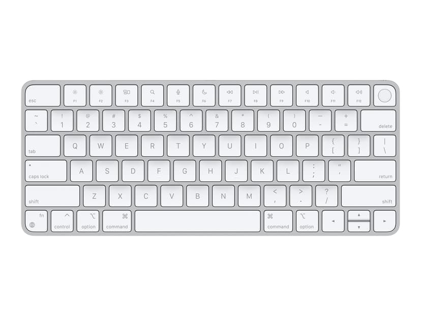 Apple Magic Keyboard with Touch ID Trådløs USA Hvid, Sølv Tastatur