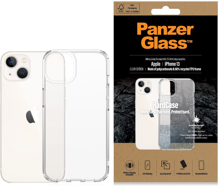 Panzerglass Hardcase iPhone 13 Transparant