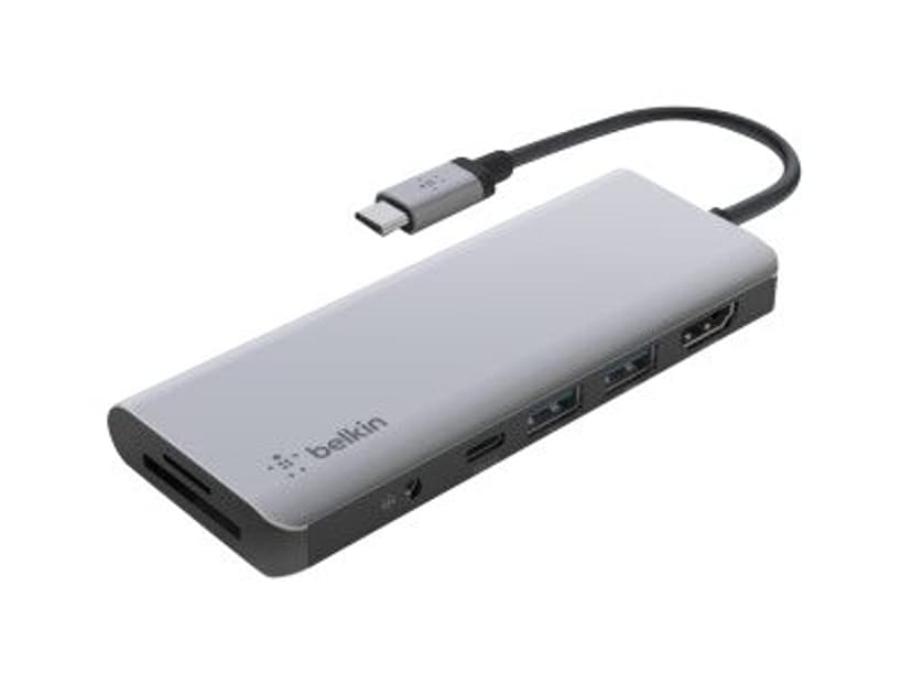 Belkin CONNECT USB-C 7-in-1 Multiport Adapter USB-C Mini-dockningsenhet