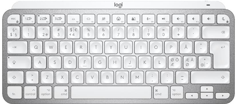 Logitech MX Keys Mini For Mac Trådløs Nordisk Grå Tastatur