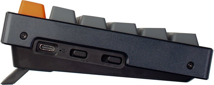Keychron K2 RGB Aluminum Hot-Swap Blue (Version 2) Kablet, Trådløs Nordisk Hvit, Svart Tastatur