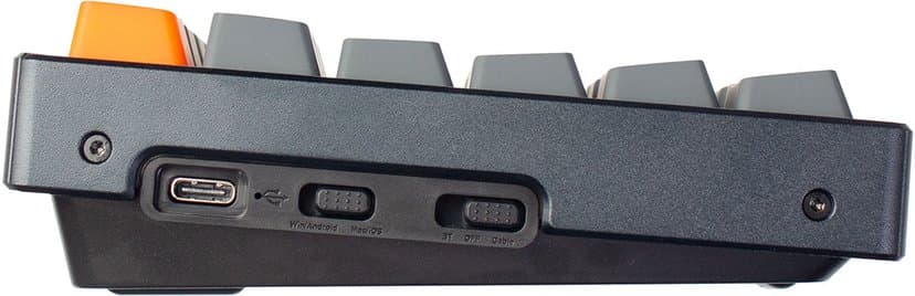 Keychron K2 RGB Aluminum Hot-Swap Brown (Version 2) Kablet, Trådløs Nordisk Grå, Svart Tastatur