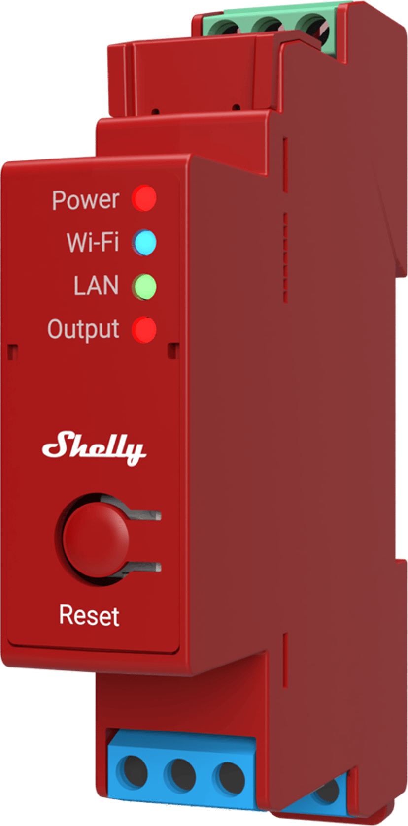 Shelly Pro 1PM Din WiFi 1-Ch 16A Power Metering Red