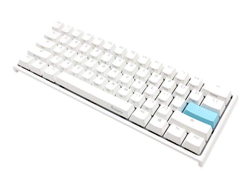 Ducky One 2 Mini Pure White Cherry Mx Speed Silver RGB 2020 Kablet Nordisk Tastatur Hvit