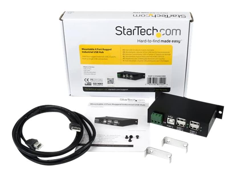 Startech Industriell USB 2.0 hubb med 4 portar och ESD-skydd USB Hubb