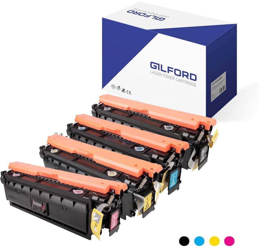 Gilford Toner Kit (B/C/M/Y) 508X 5K- CLJ Ent M552/M553 Alternativ till: CF361X