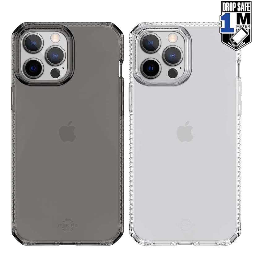 Cirafon Nano Clear Duo Drop Safe iPhone 13 Pro Gjennomskinnelig, Gjennomskinnelig sort