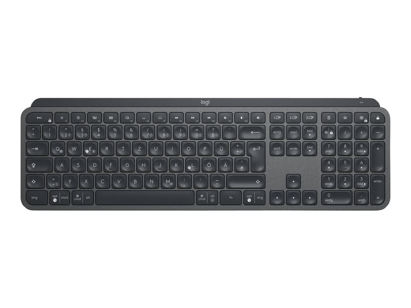 Logitech MX Keys Advanced Wireless Illuminated Keyboard Trådlös Tysk Tangentbord Grå