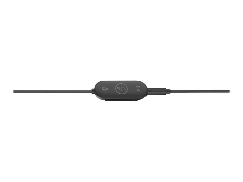 Logitech Zone Wired Earbuds Teams - Graphite - USB Svart