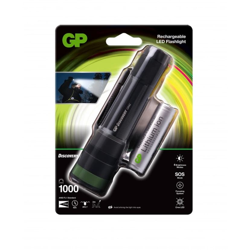 GP Discovery Lommelykt CR42 1000 lumen
