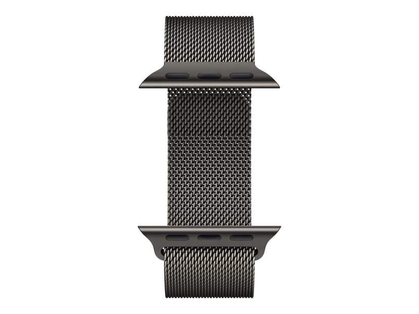 graphite stainless steel case with milanese loop