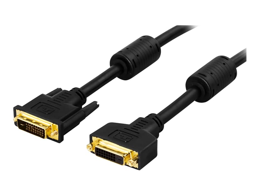 Deltaco Display kabel 2m 24+1 pin digital DVI Han 24+1 pin digital DVI Hun