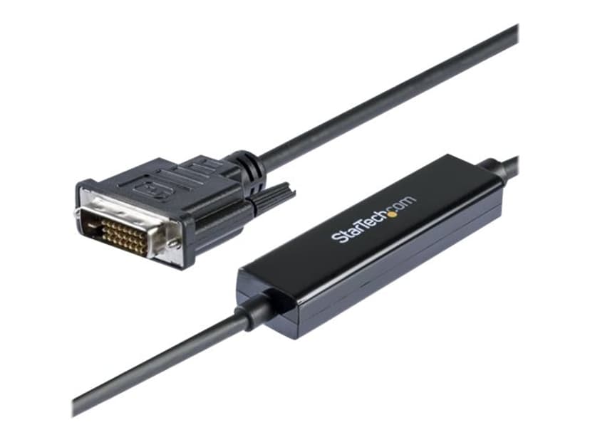 Startech USB C to DVI Adapter ekstern videoadapter 1m USB-C Hann DVI-D Hann