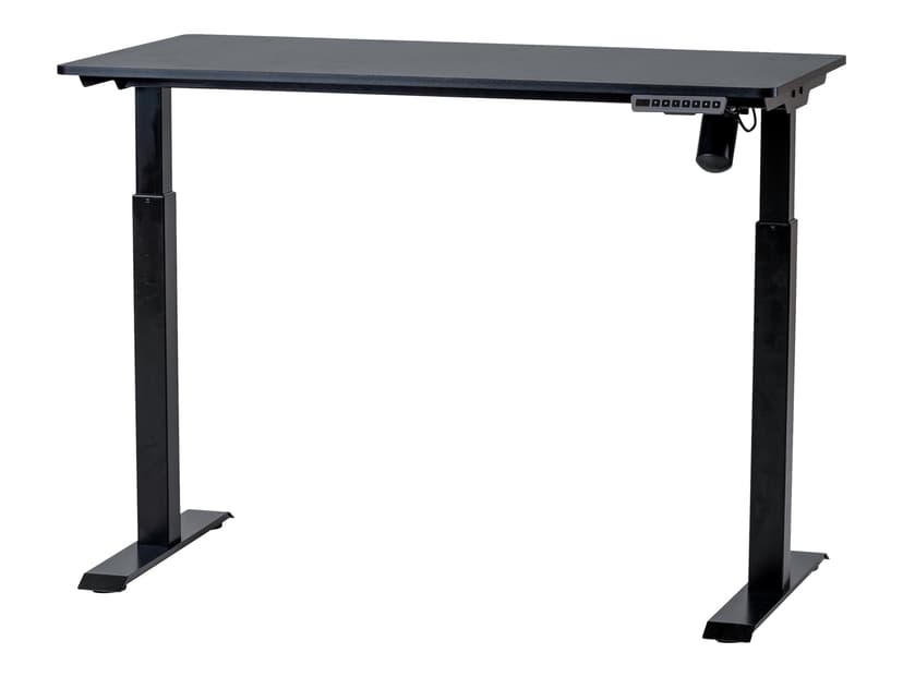 Sun-Flex Hæve-/sænkebord, 120x60 cm, Sort