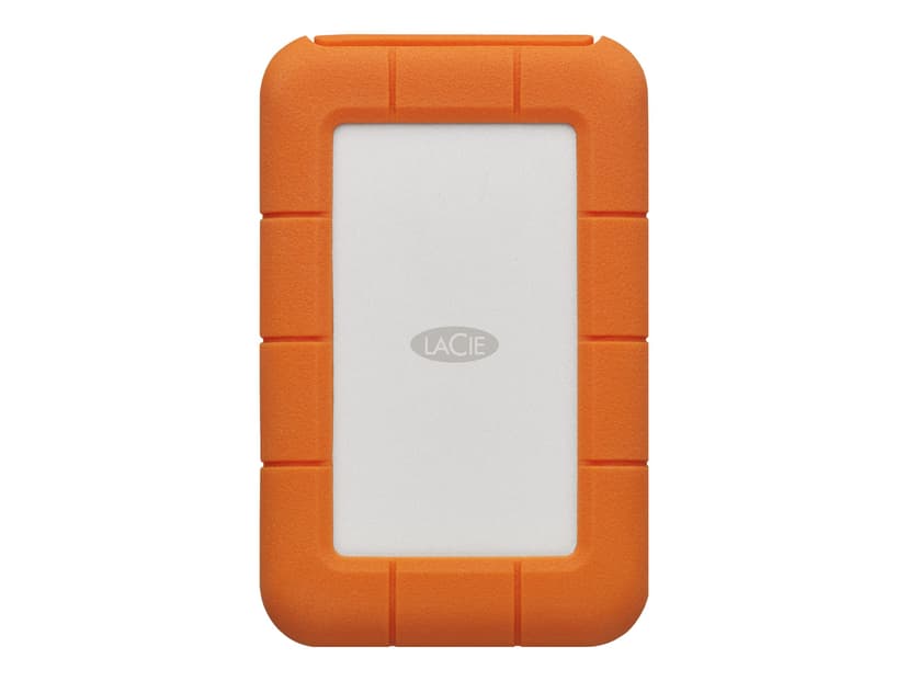 LaCie Rugged USB-C 1TB Orange, Sølv