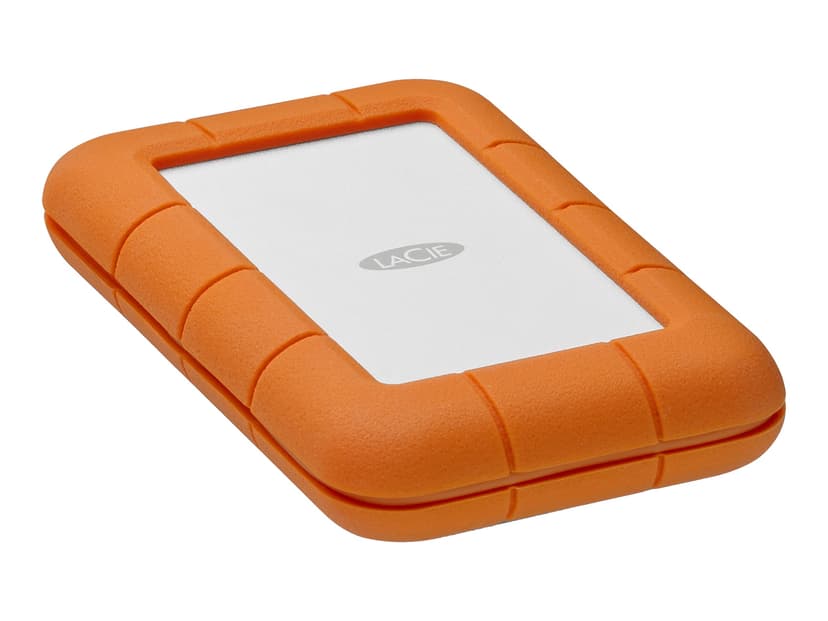 LaCie Rugged USB-C 1TB Orange, Sølv