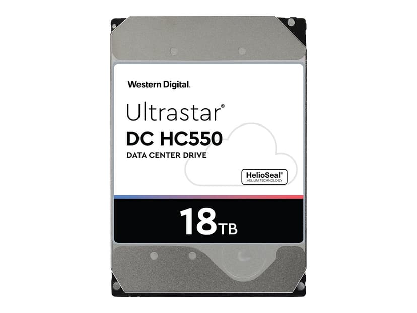 WD Ultrastar DC HC550 18Tt 3.5" 7,200kierrosta/min Serial ATA-600