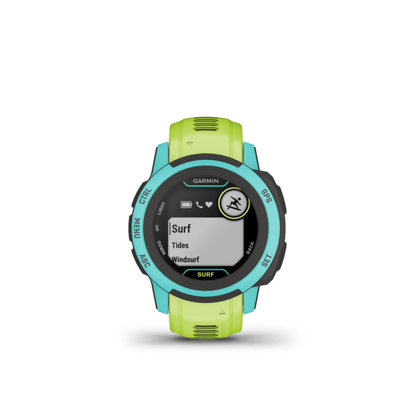 Garmin Instinct 2S Surf Edition GPS-smartwatch, GPS/GLONASS/Galileo-klokke