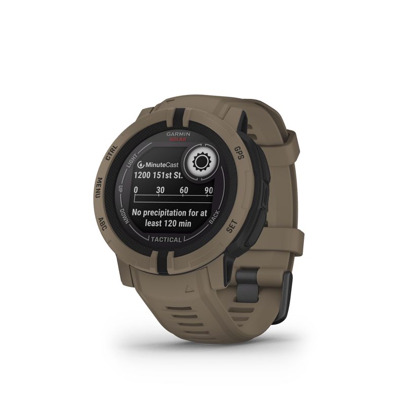 Garmin Instinct 2 Solar Tactical Edition GPS-smartwatch, GPS/GLONASS/Galileo-klokke