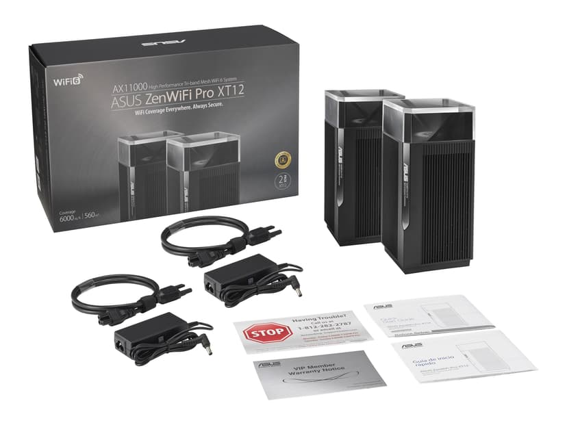 ASUS ZenWiFi Pro XT12 WiFi 6 mesh router 2-pack