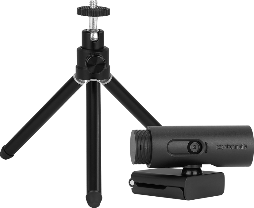 STREAMPLIFY Streamplify Cam Webcam 1080P 60Fps Black USB 2.0 Verkkokamera Musta