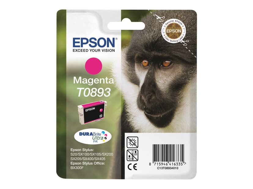 Epson Muste Magenta T0893 - SX100/SX105