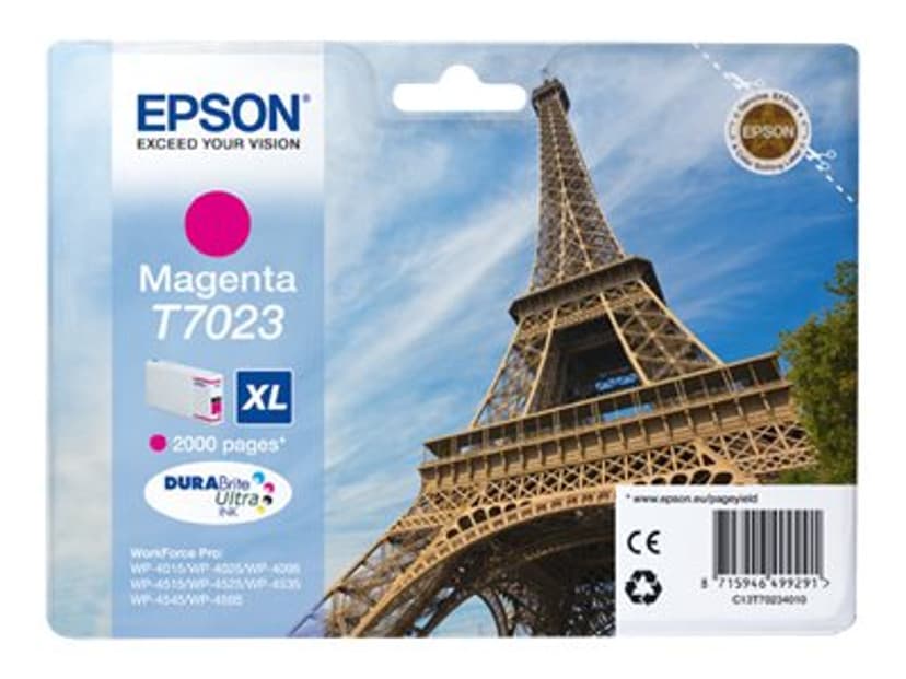 Epson Inkt Magenta T7023 XL - WP4000/4500