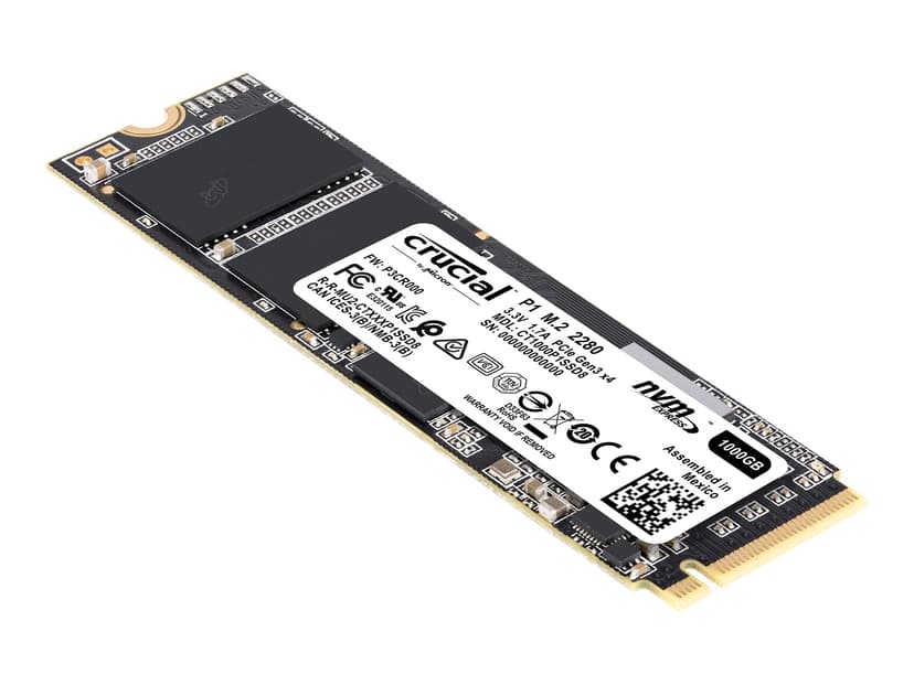 Crucial P1 1000GB M.2 2280 PCI Express 3.0 x4 (NVMe)