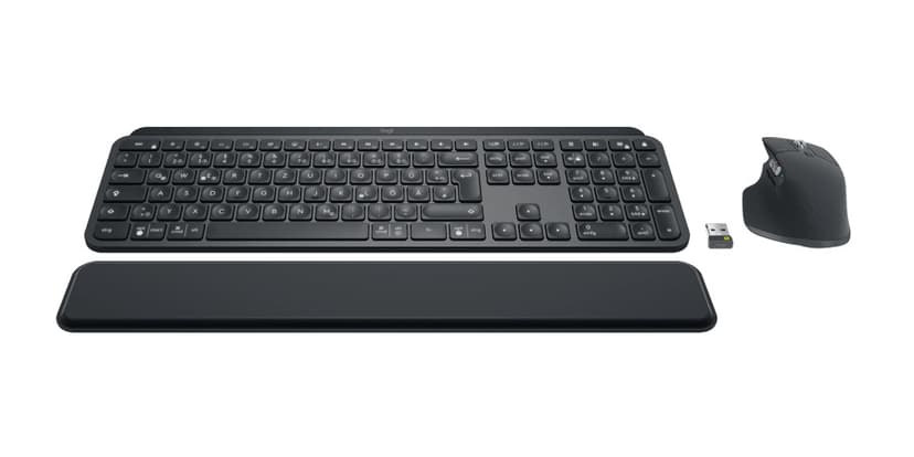 Logitech MX Keys Combo for Business Tyska Sats med tangentbord och mus