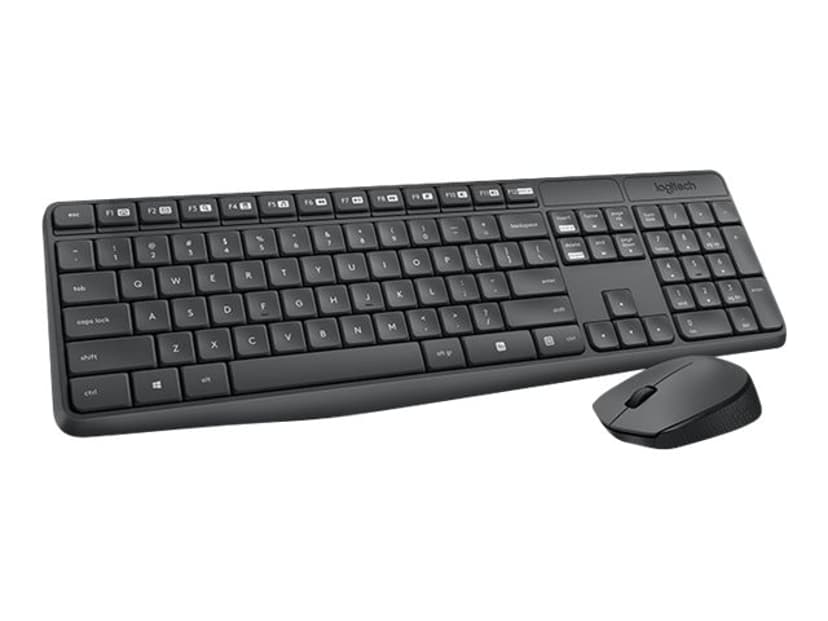 Logitech MK235 Engelsk - USA / internasjonal Tastatur- og mussett
