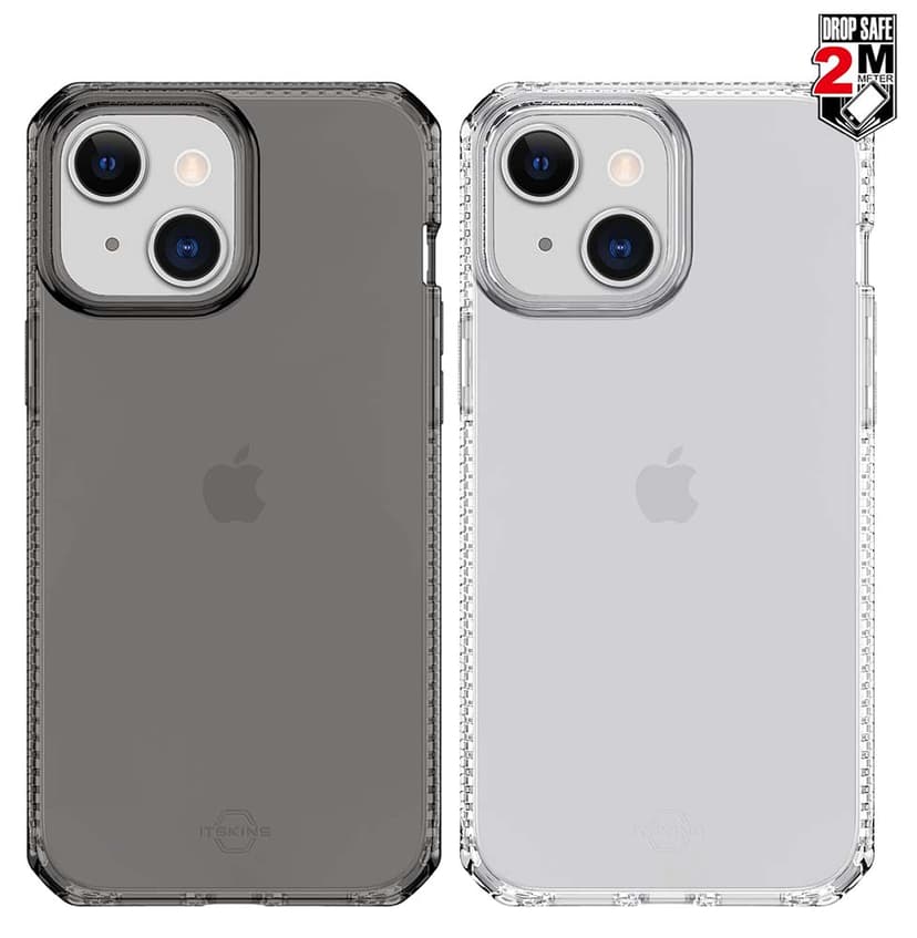 Cirafon Nano Clear Duo Tansparant/grey iPhone 12 Mini, iPhone 13 Mini Kirkas läpikuultava, Läpikuultava musta