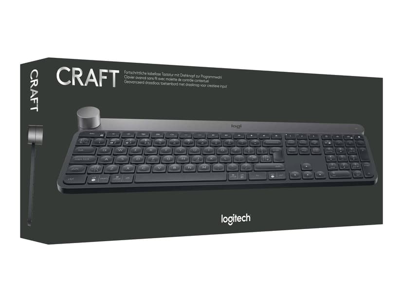 Logitech Craft Advanced Trådløs Nordisk Grå Tastatur