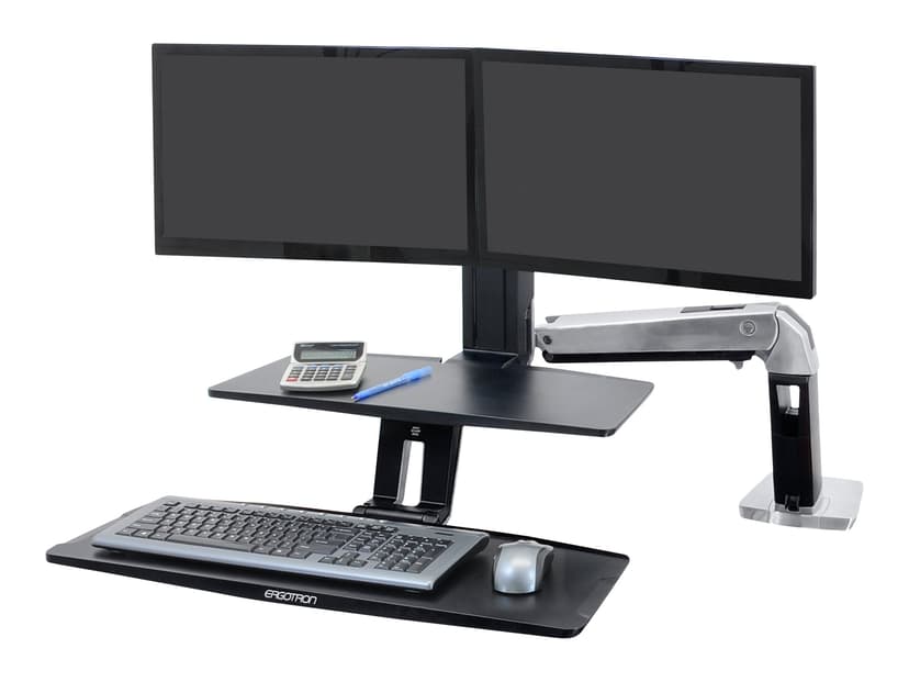 Ergotron WorkFit-A with Suspended Keyboard, Dual