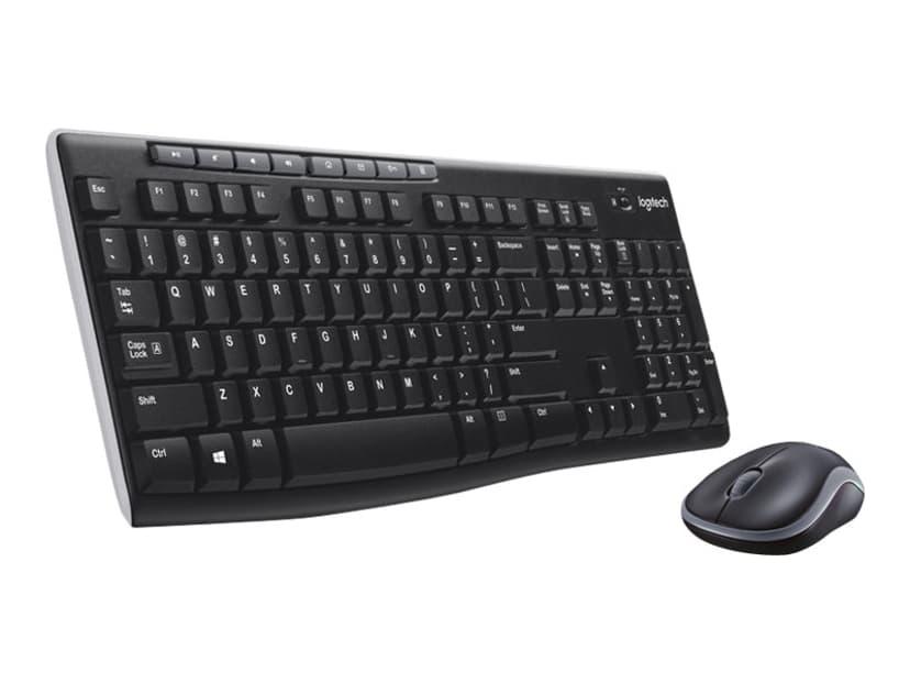 Logitech Wireless Combo MK270 Combo Nordisk Tastatur- og mussett