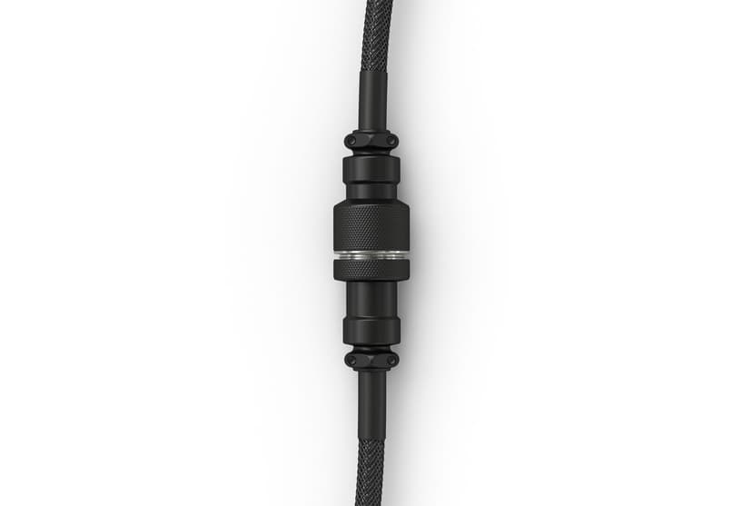 Glorious Coil Cable - Phantom Black 1.37m 24-stifts USB-C Hane 4-stifts USB typ A Hane